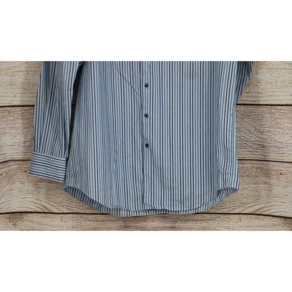 Claiborne Mens Sz Large 16.5 34/35 Button Down Up Long Sleeve Pinstripe Shirt - Picture 4 of 7